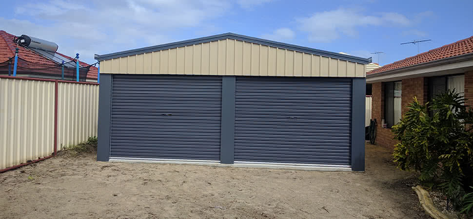 Garage - Canning Vale - Supplied and Build by Roys Sheds