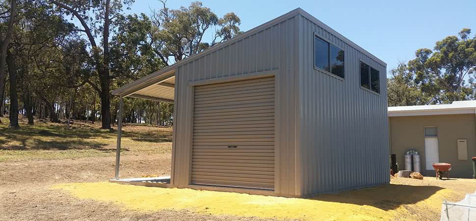 Skillion Awning - Canning Vale - Supplied and Build by Roys Sheds