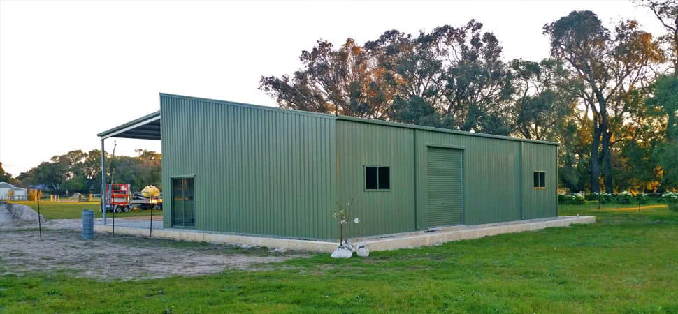 Skillion Roof - Perth - Supplied and Build by Roys Sheds