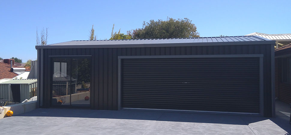 Wide Door Garage - St James - Supplied and Build by Roys Sheds