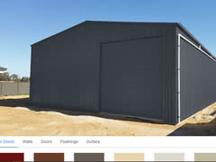 Colour Visualiser Large Residential Workshop X X   Online Shed Colour Visualiser   Supplied and Build by Roys Sheds