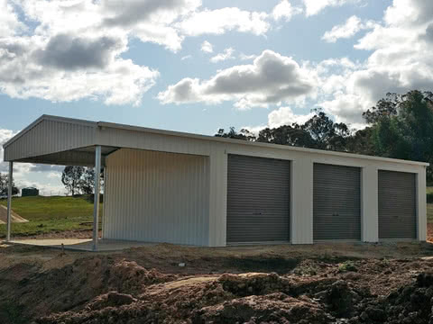 Garaport   Double Door Car Garage   Supplied and Build by Roys Sheds